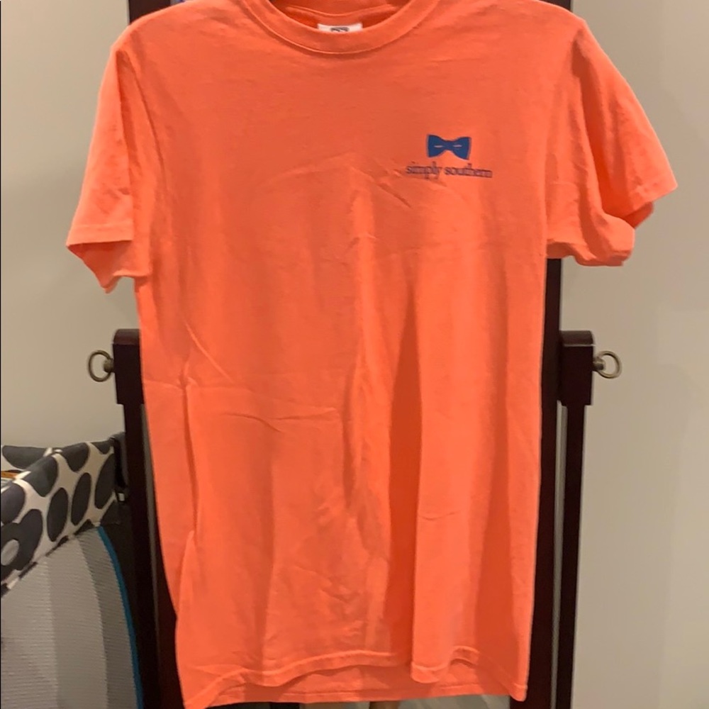 Simply southern neon orange shirt